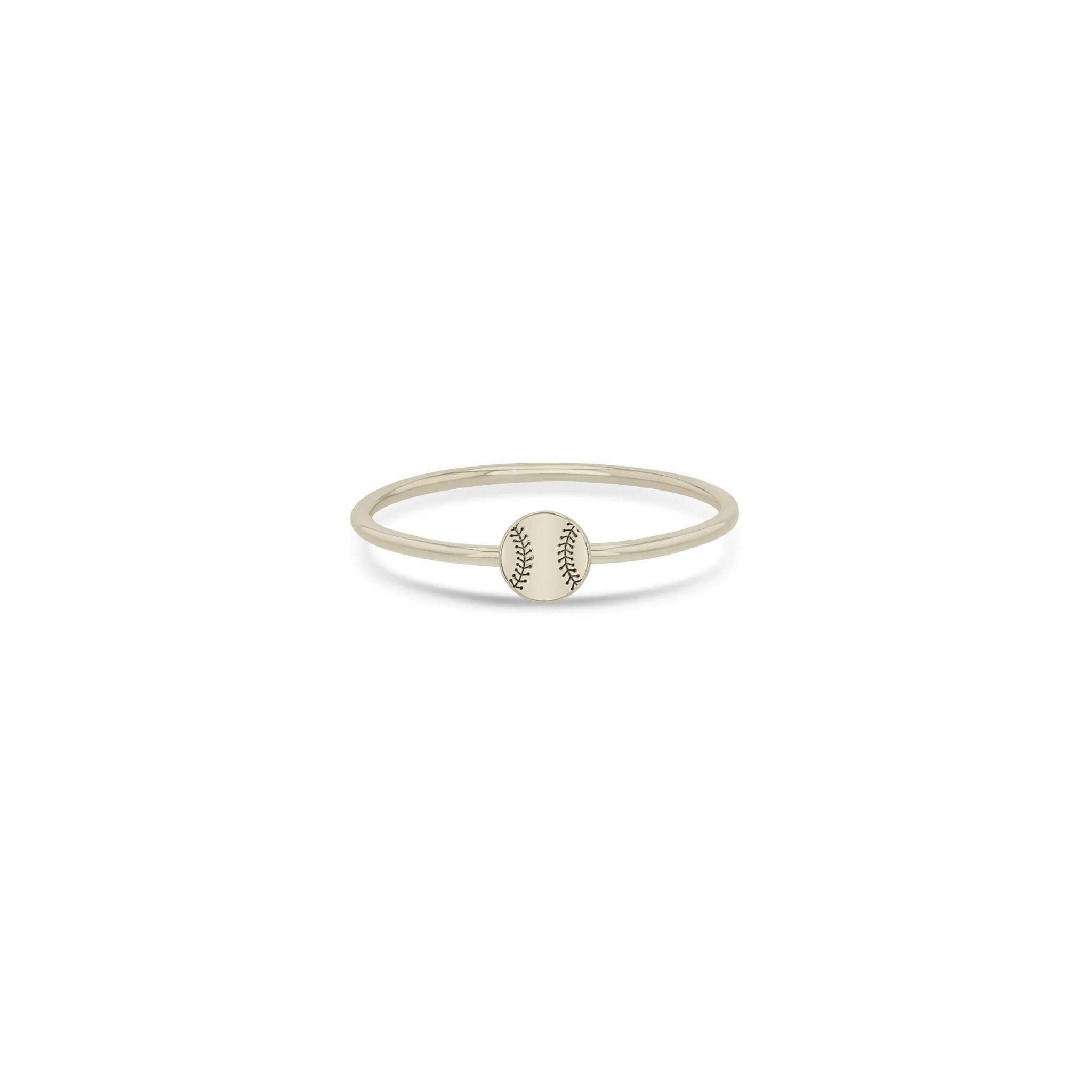 14k Itty Bitty Baseball Ring