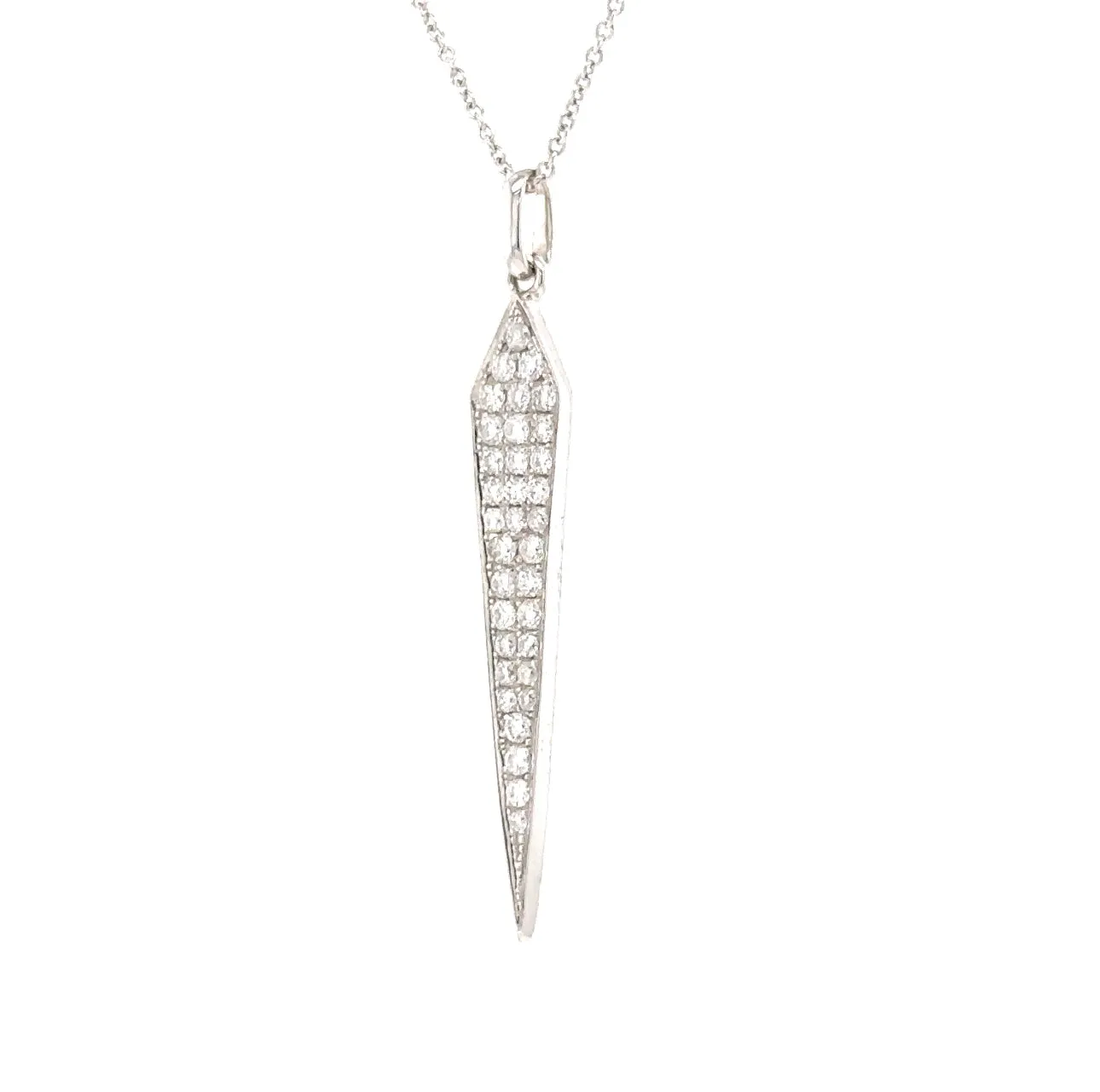 14KW Diamond Dangle Arrow Fashion Pendant