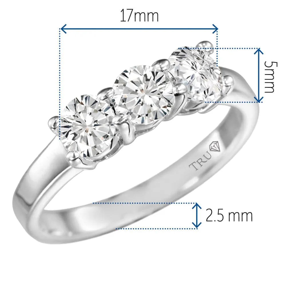 1.5 ct. t.w. Trilogy Ring