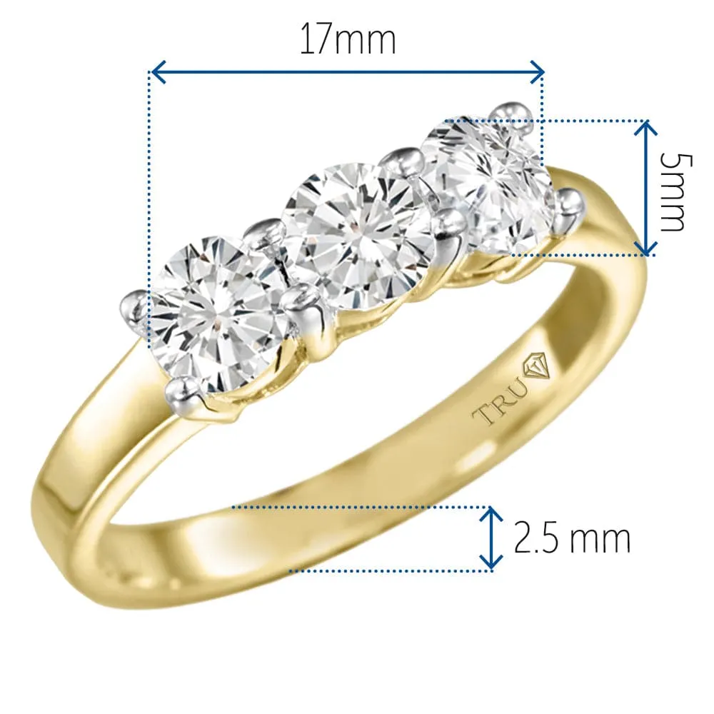 1.5 ct. t.w. Trilogy Ring