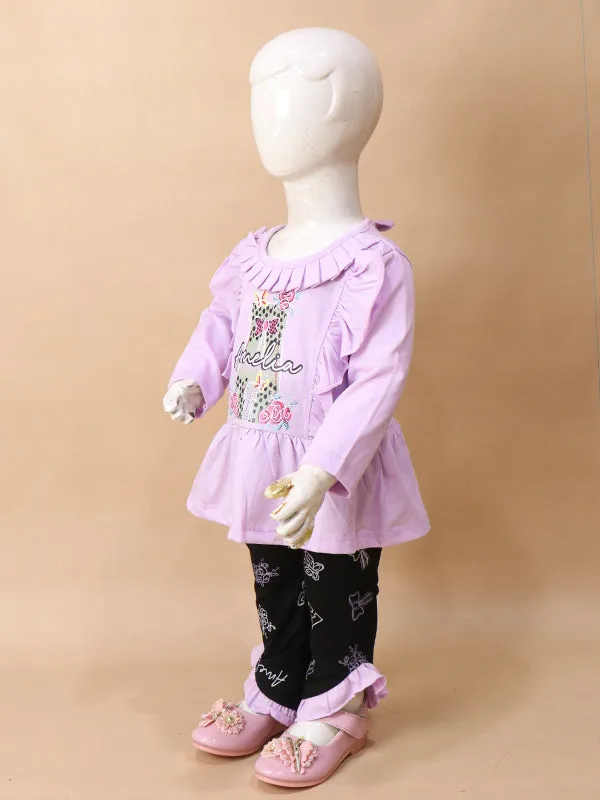 1Yr - 4Yrs Amelia Light Purple Suit For Girls BGF GS58