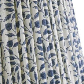 20cm tall tapered shade in indigo Rosehip linen by Morris & Co.