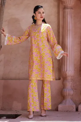 2PC Unstitched Printed Lawn Shirt and Trouser KST-2637