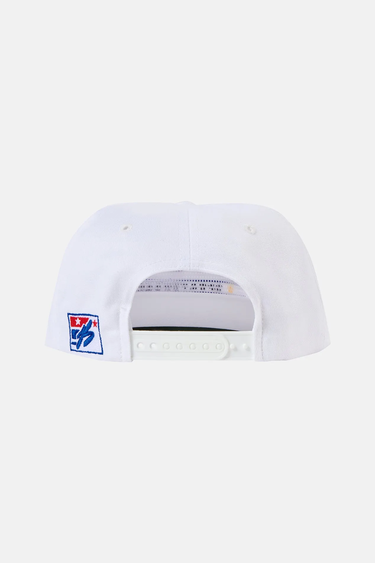 3 Bar / 2 Star Hat White