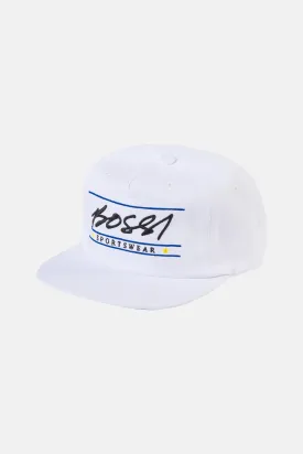 3 Bar / 2 Star Hat White