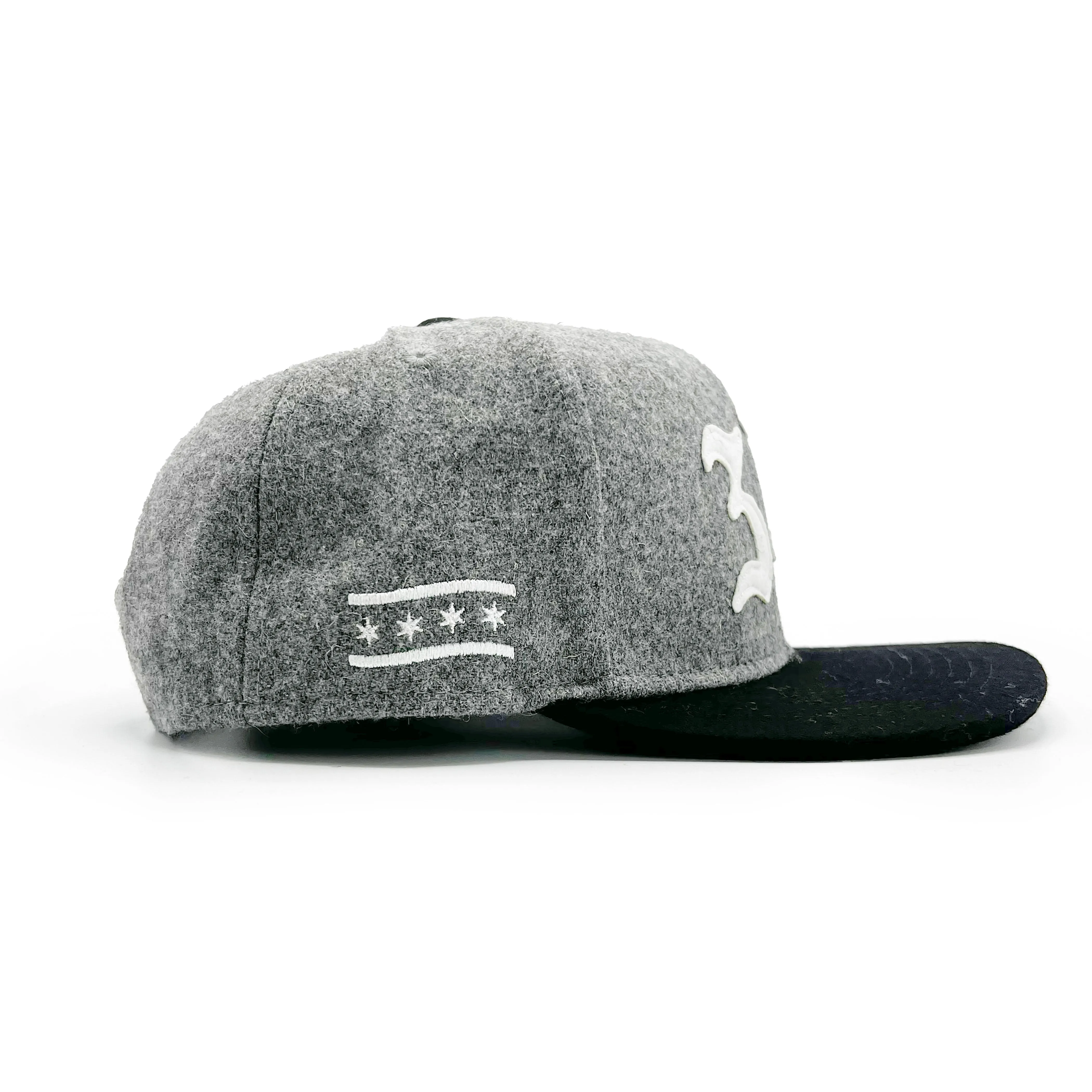 312 Flo Grey/Black snap - Lux Wool