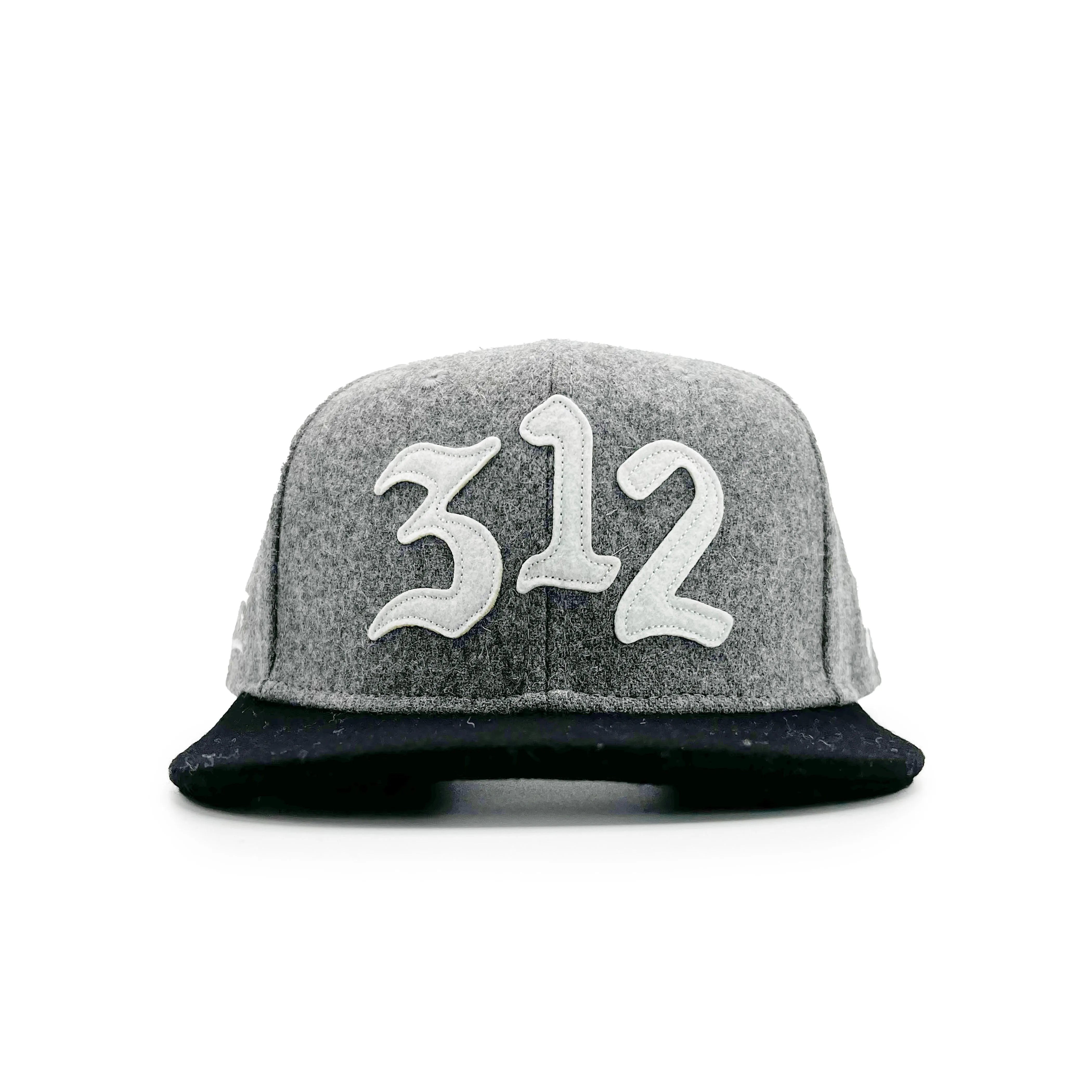 312 Flo Grey/Black snap - Lux Wool