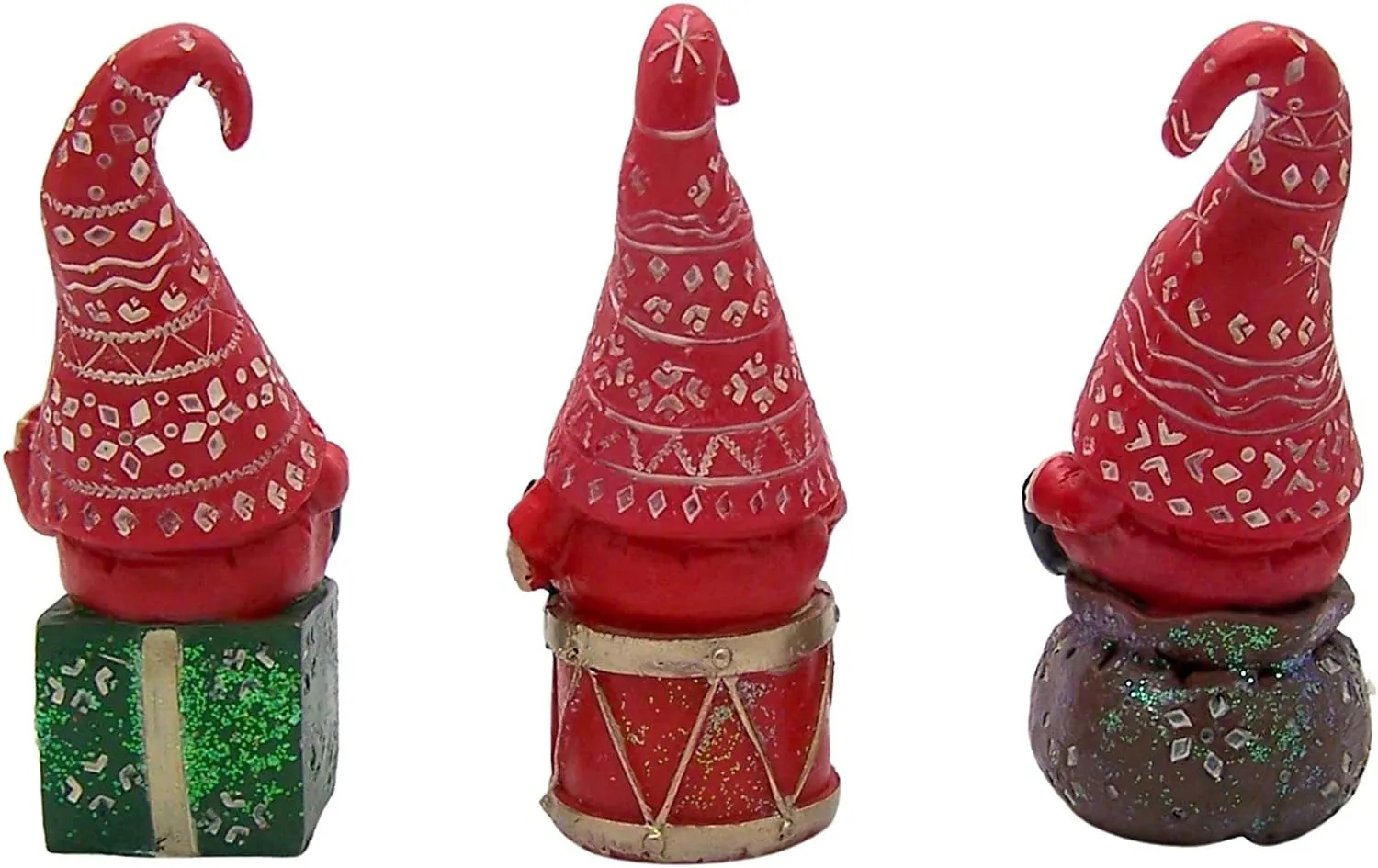 3.1" Resin Sitting Gnome Ornament