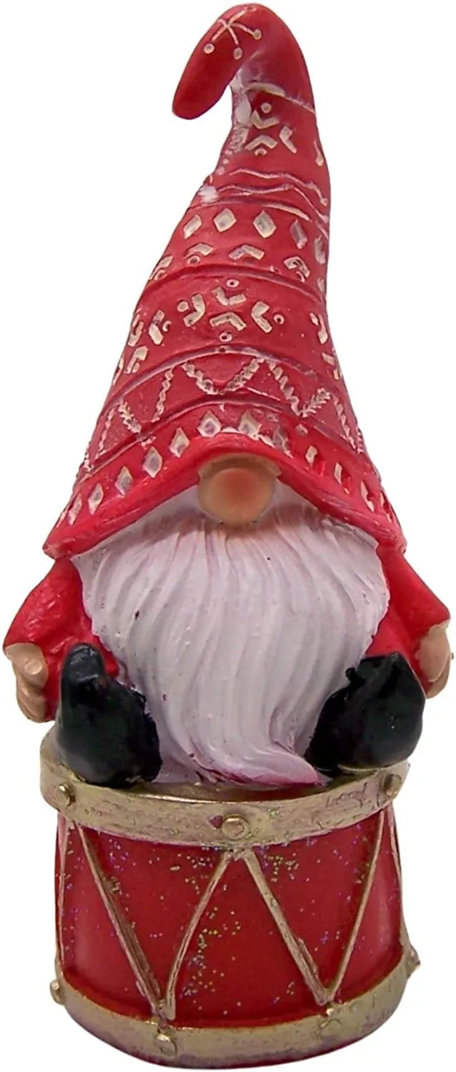 3.1" Resin Sitting Gnome Ornament