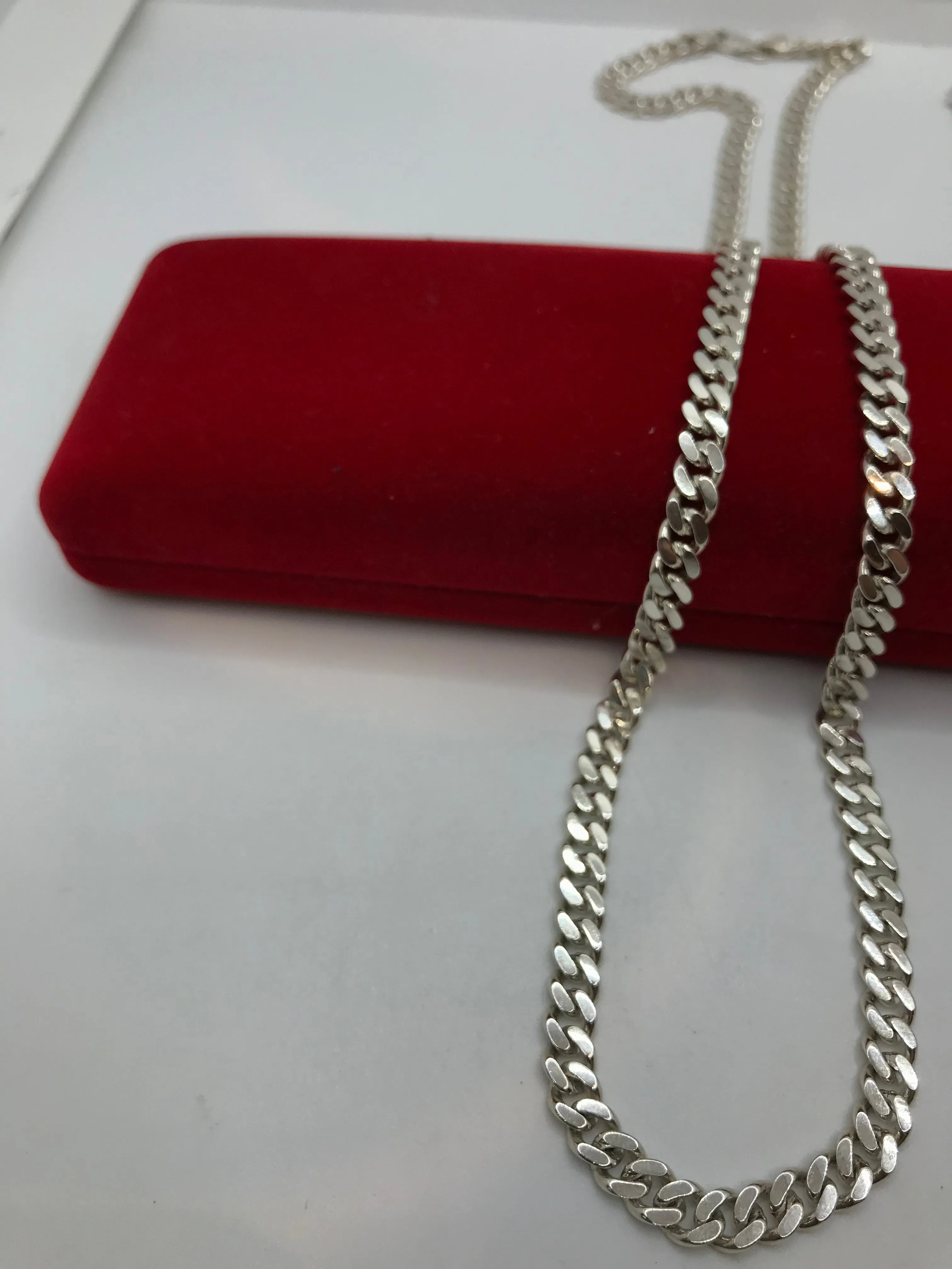 925 Sterling silver Cuban link chains