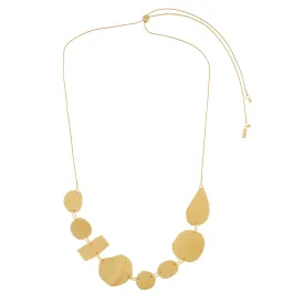 Alaya Adjustable Organic Necklace Gold Plating