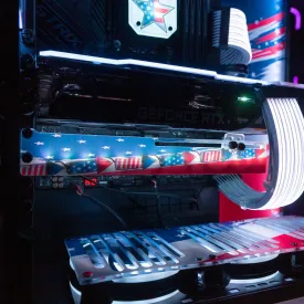 American Flag Bottle Rocket RGB GPU Support Bracket