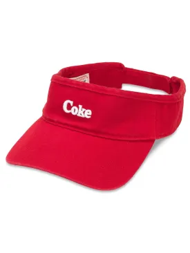 American Needle Coca Cola Micro Visor Hat Red COKE-1805A