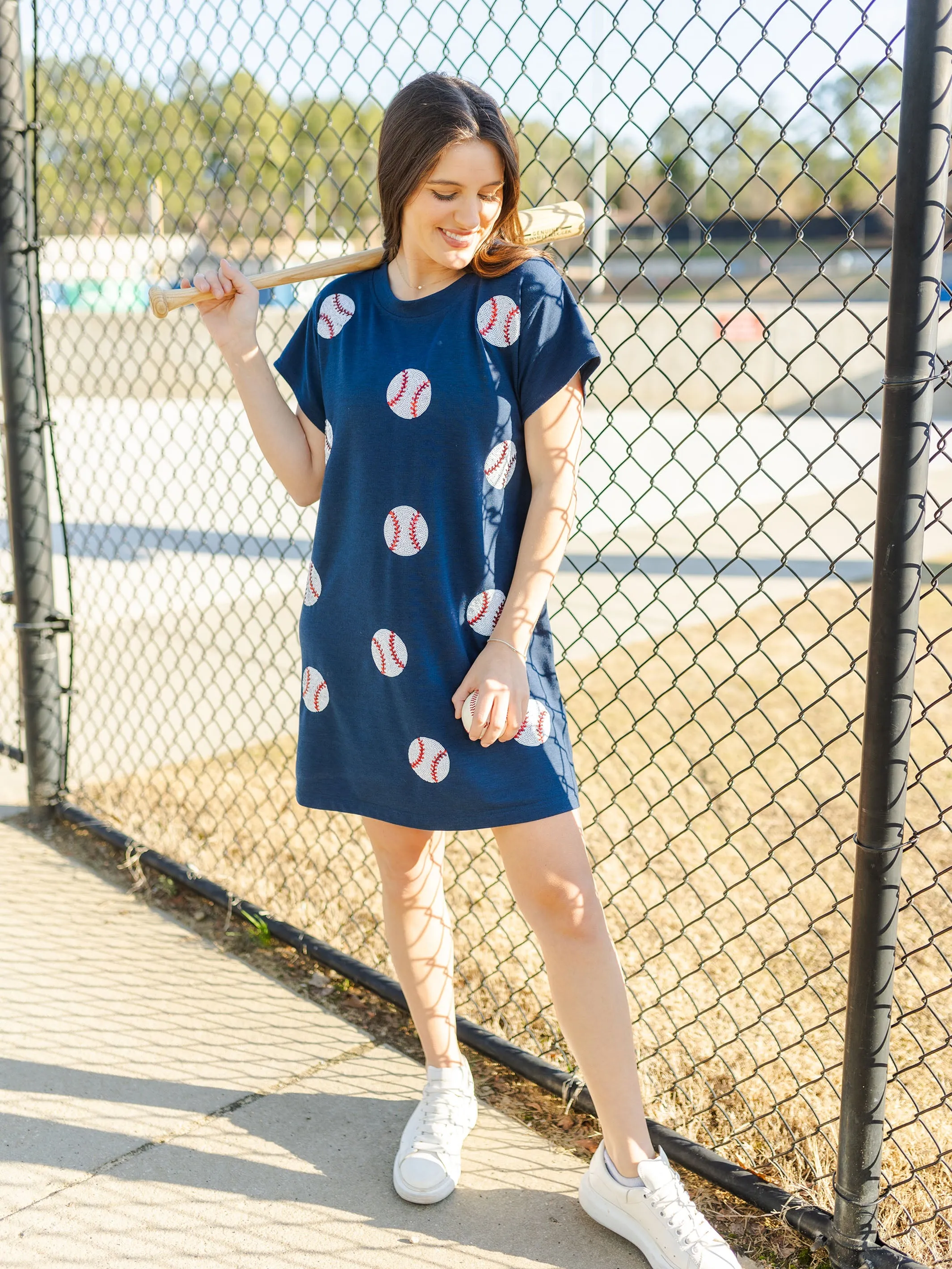 Anna Dress | Sequin Baseball