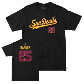 Arizona State Baseball Black Script Tee - Bradyn Barnes