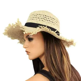 ASOS Fringe Edge Woven Straw Beach Sun Hat