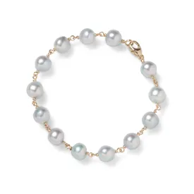 Baroque Blue Akoya Pearl Bracelet