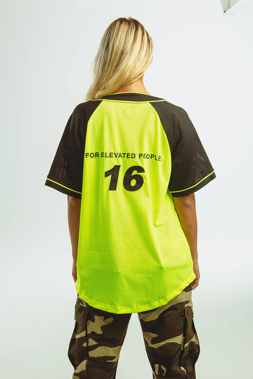 Baseball Jersey - Neon Green - Unisex