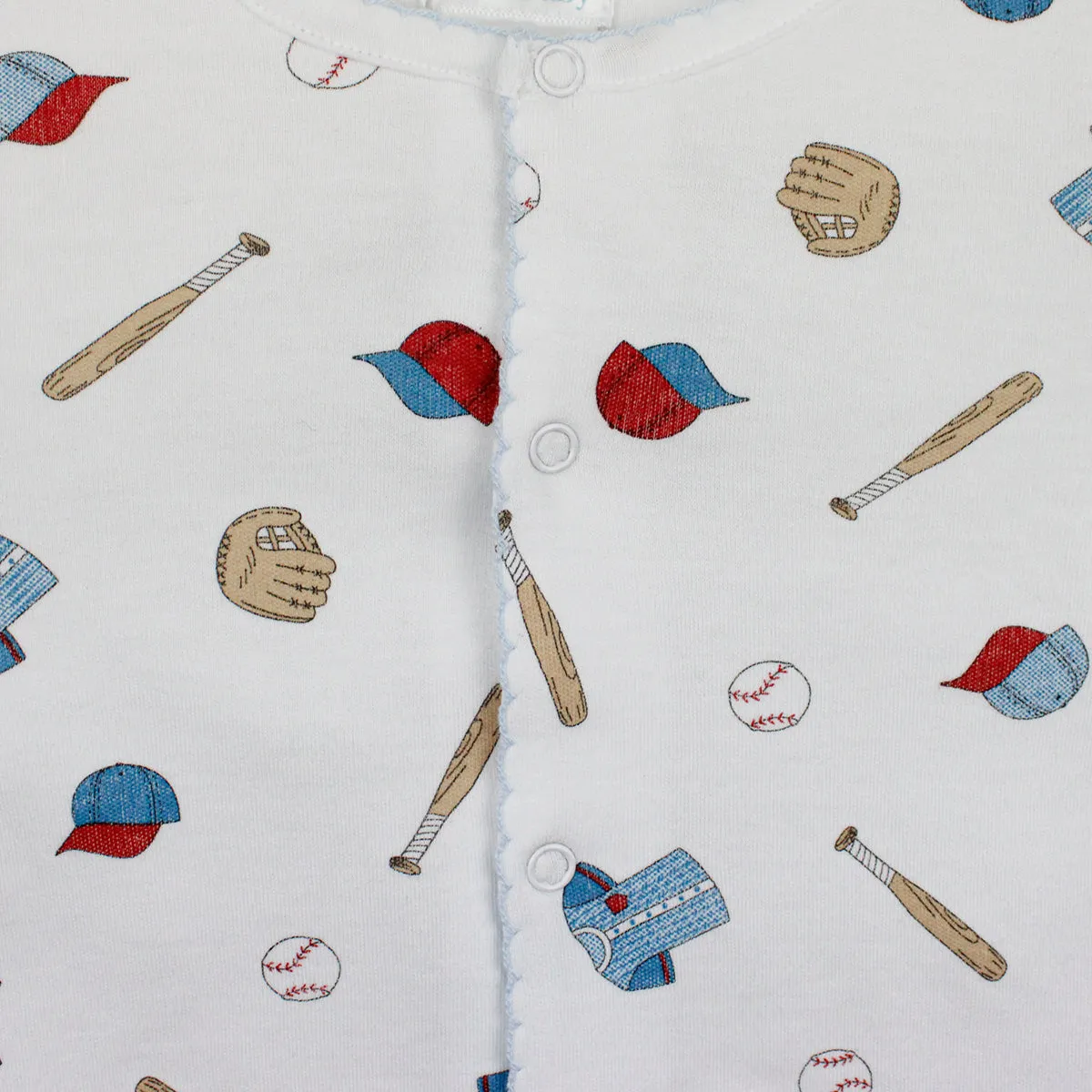 Baseball Printed Footie | Baby Boy