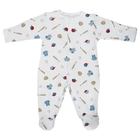 Baseball Printed Footie | Baby Boy