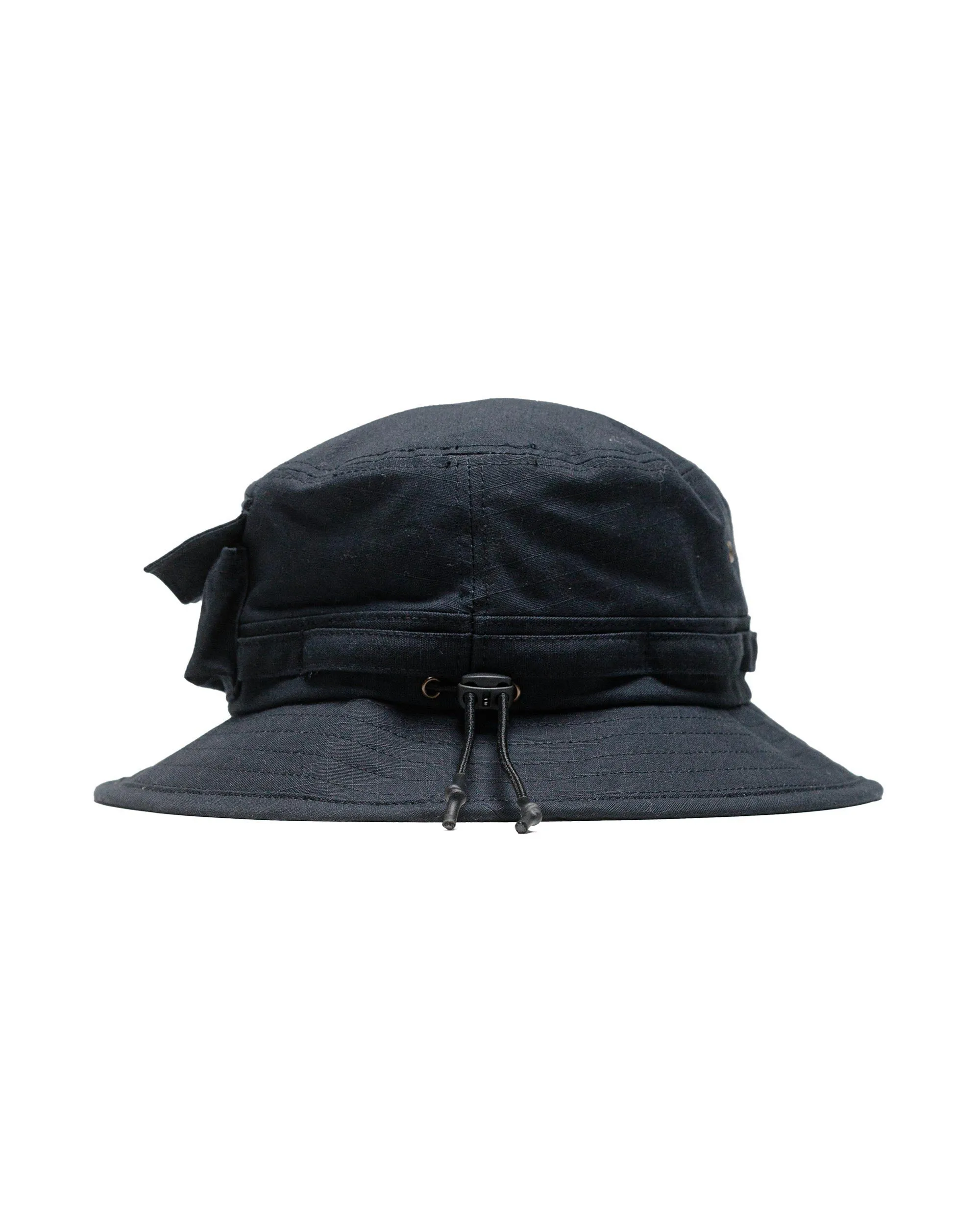 Beams Plus Lost & Found MIL Jungle Hat Cotton Ripstop Black