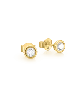 Betty Diamond Earrings - 14K Yellow Gold