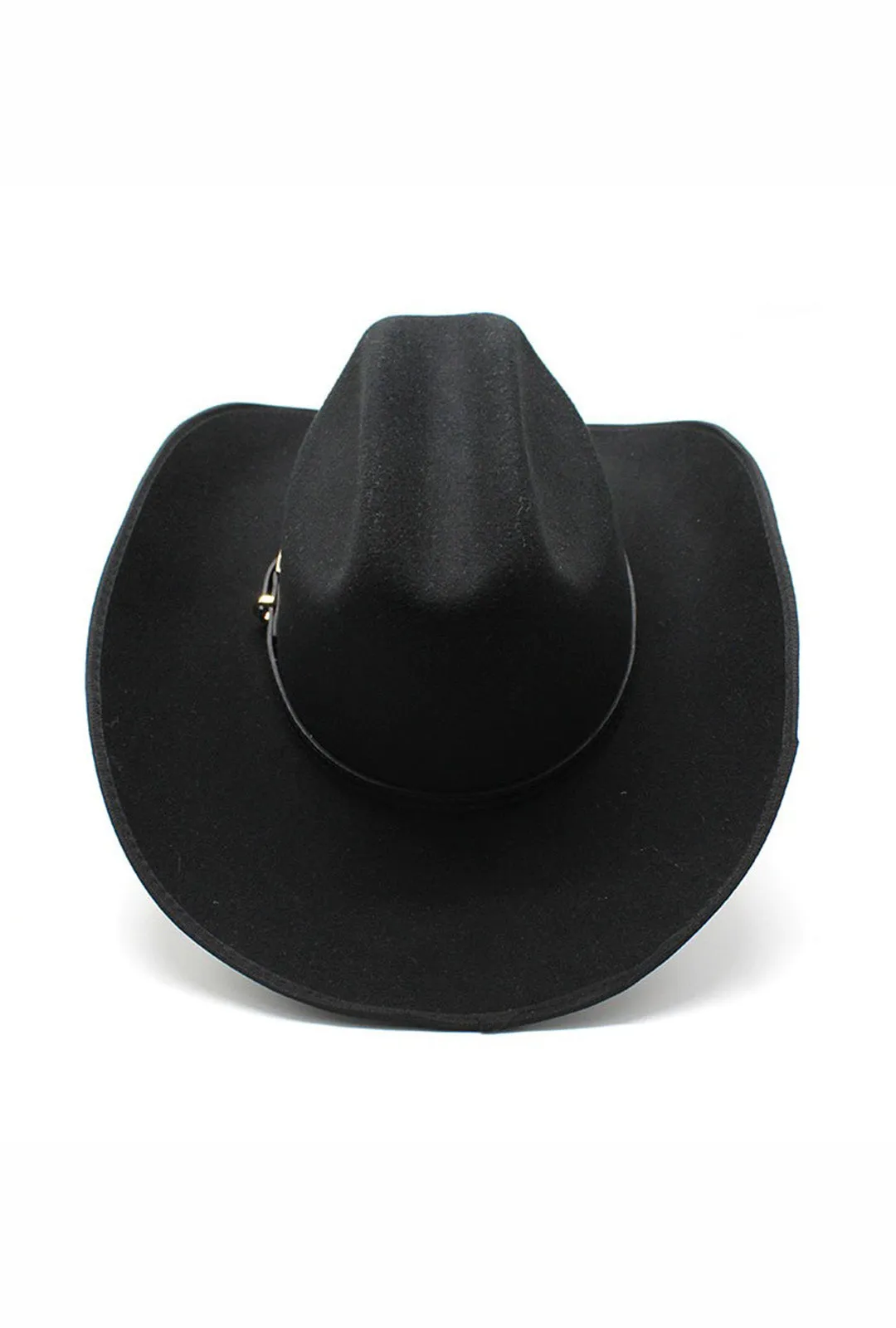 Black Cowboy Hat with Pleather Band