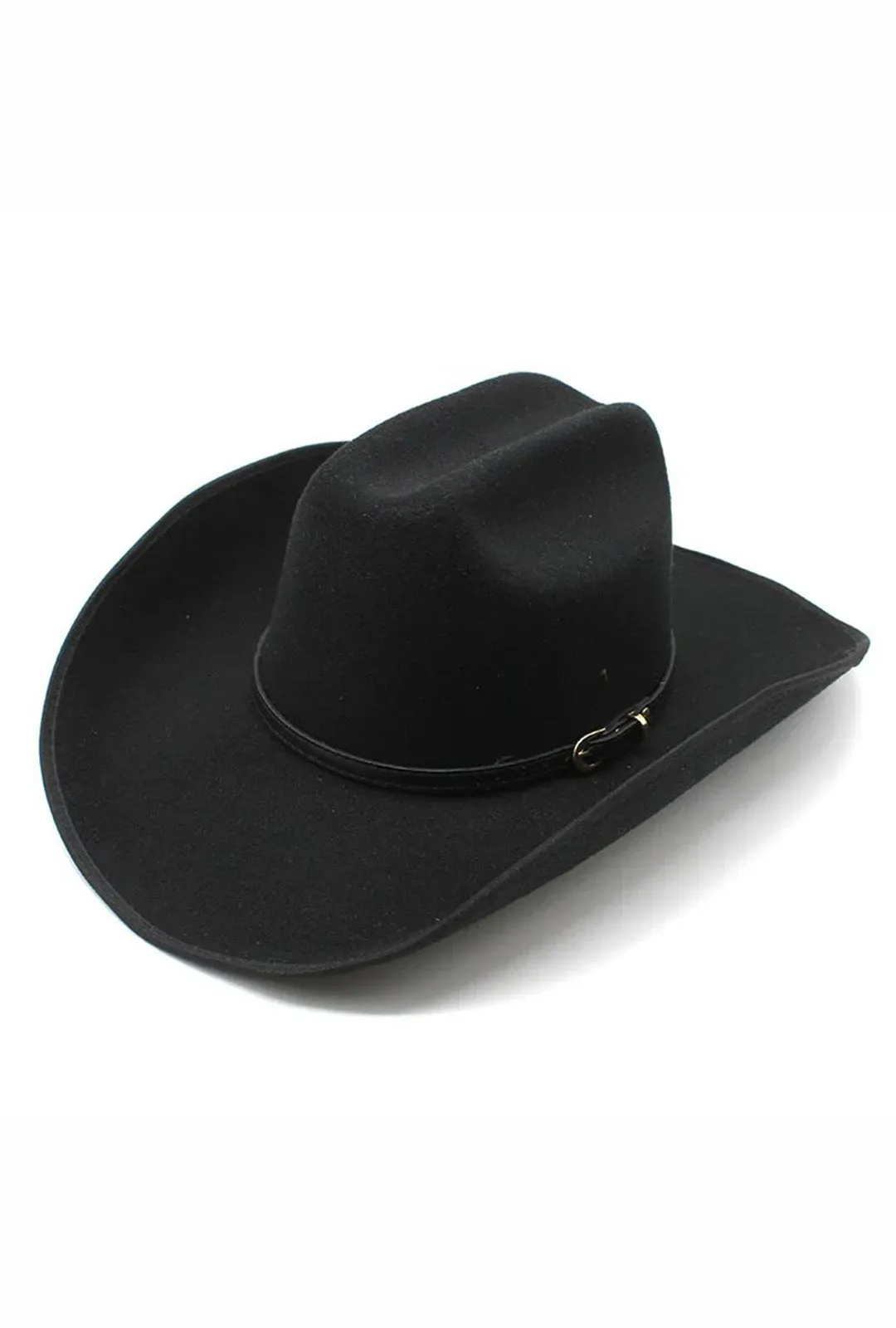 Black Cowboy Hat with Pleather Band