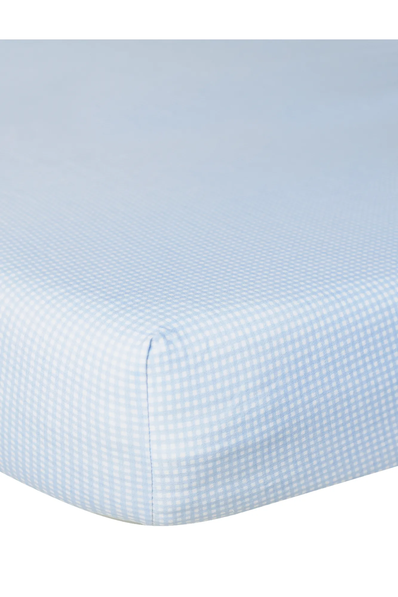 Blue Gingham Crib Sheets