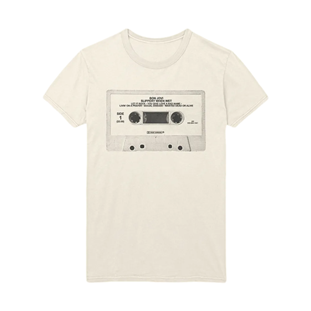 Bon Jovi Slippery When Wet Cassette T-Shirt