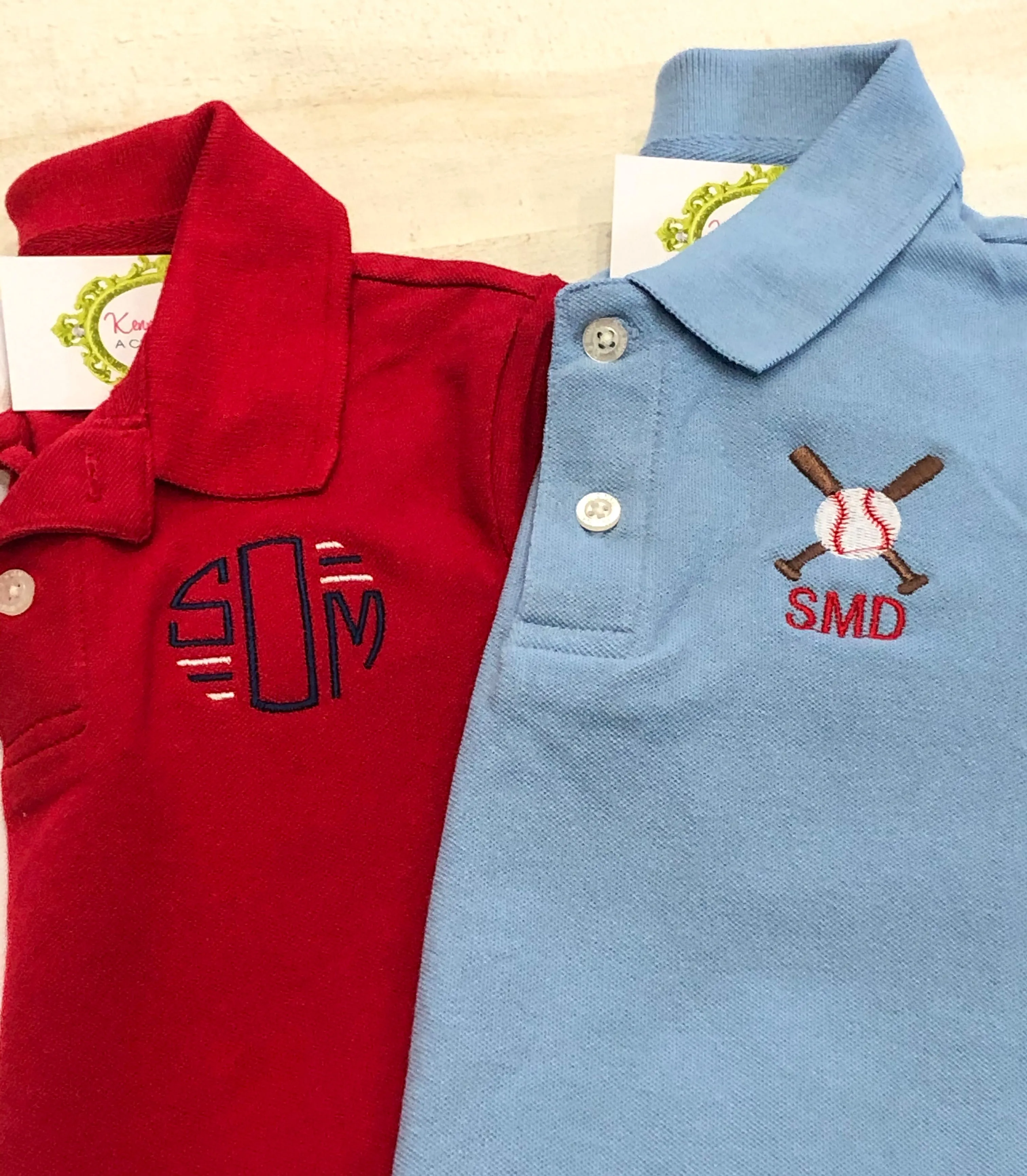 Boys Classic Monogram Polo