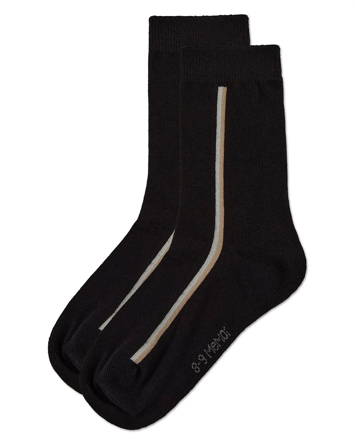 Boys' Dual Line Crew Socks