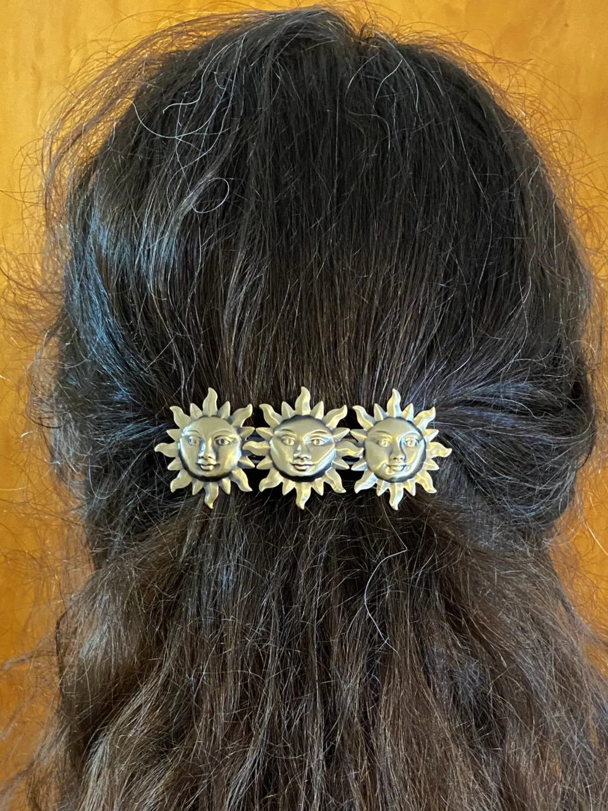 Brass Sun Barrette