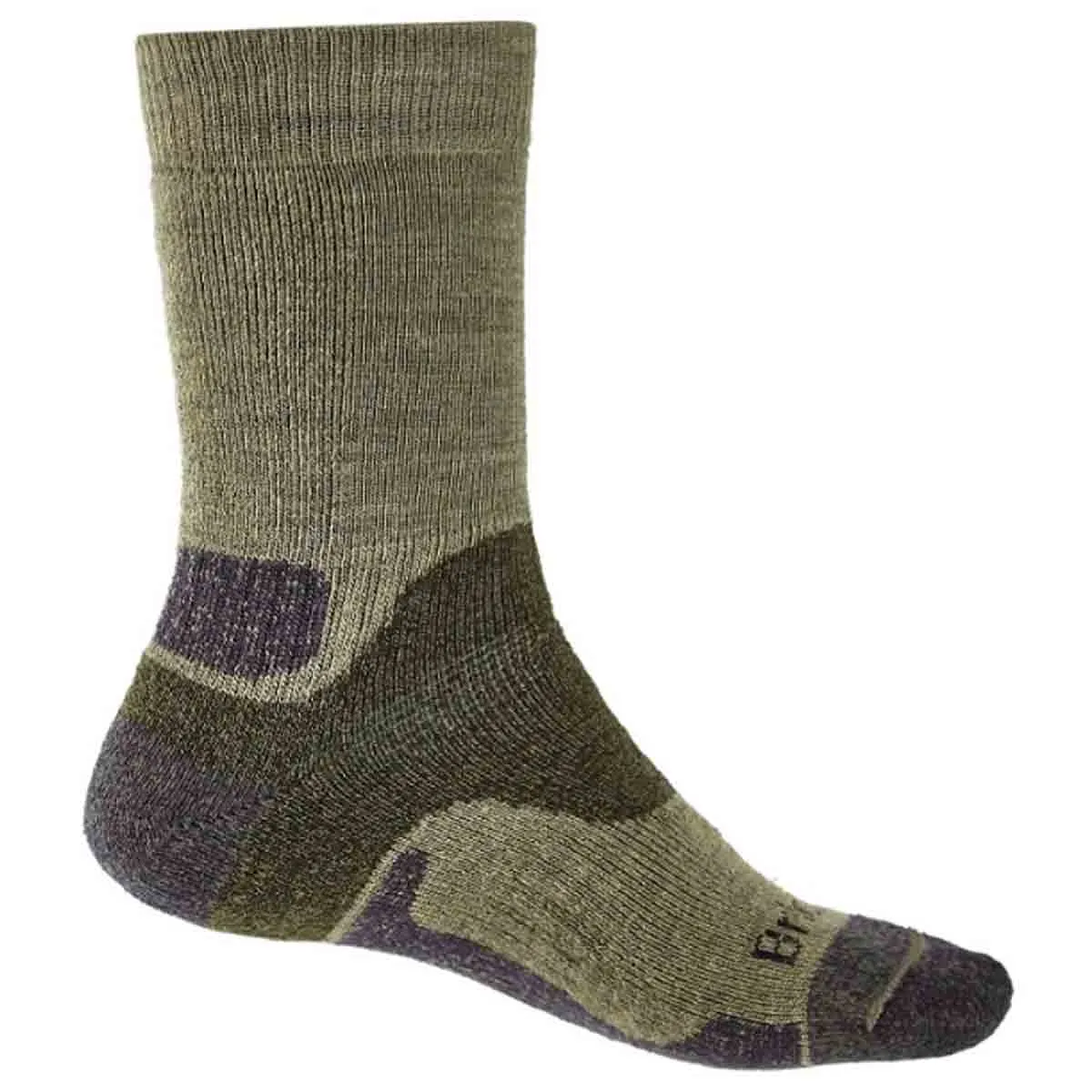 Bridgedale Mens Hike Midweight Merino Boot Sock Green