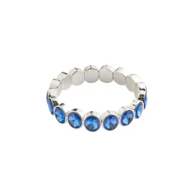 CALLIE crystal bracelet blue/silver-plated