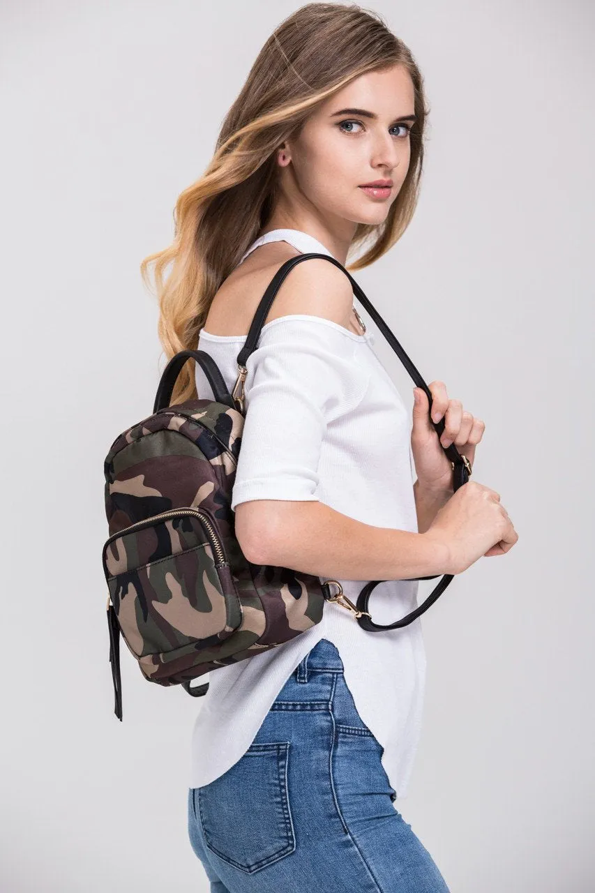 Camouflage Mini Backpack