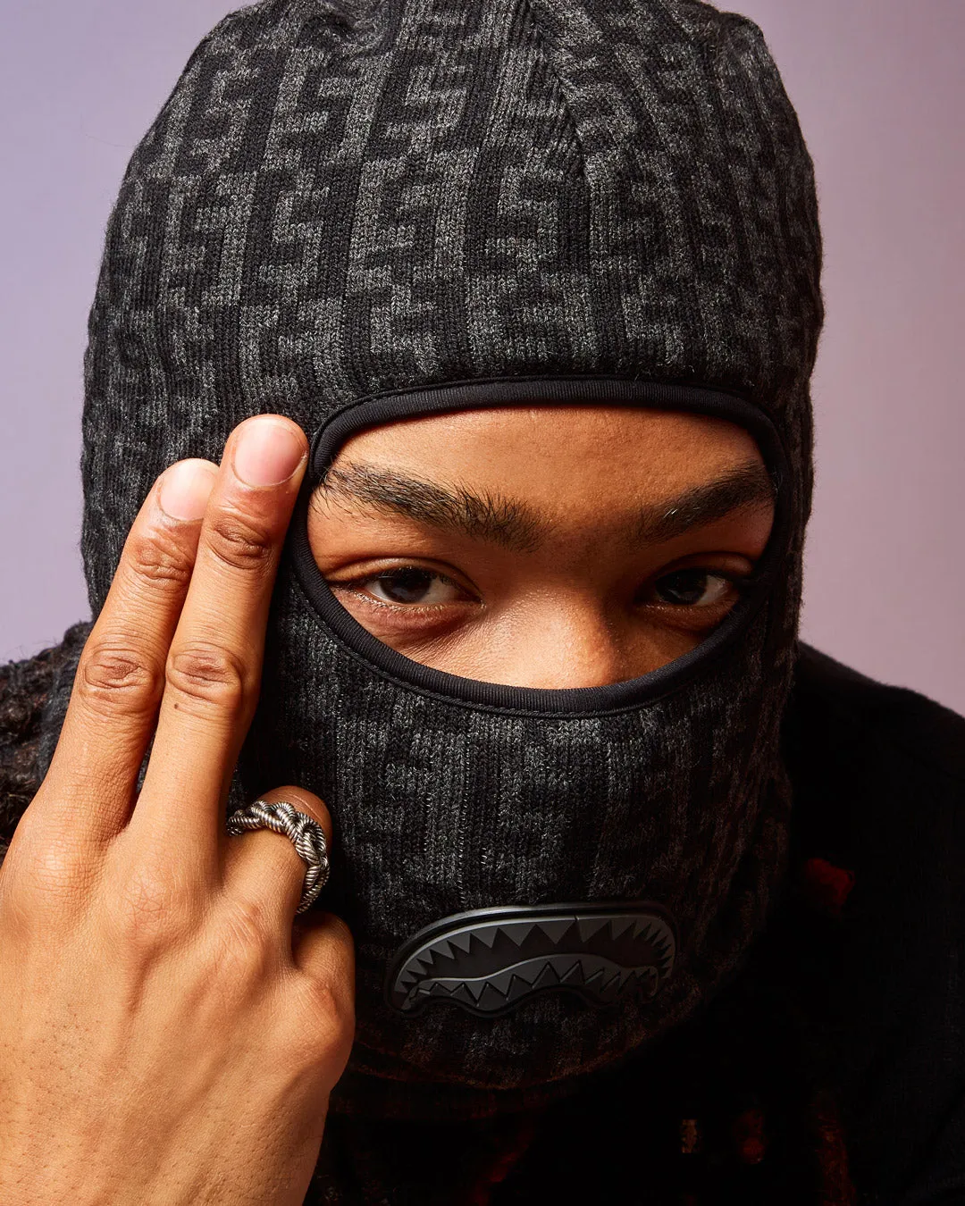 CASHIN CHECKS SKI MASK (GRAY)