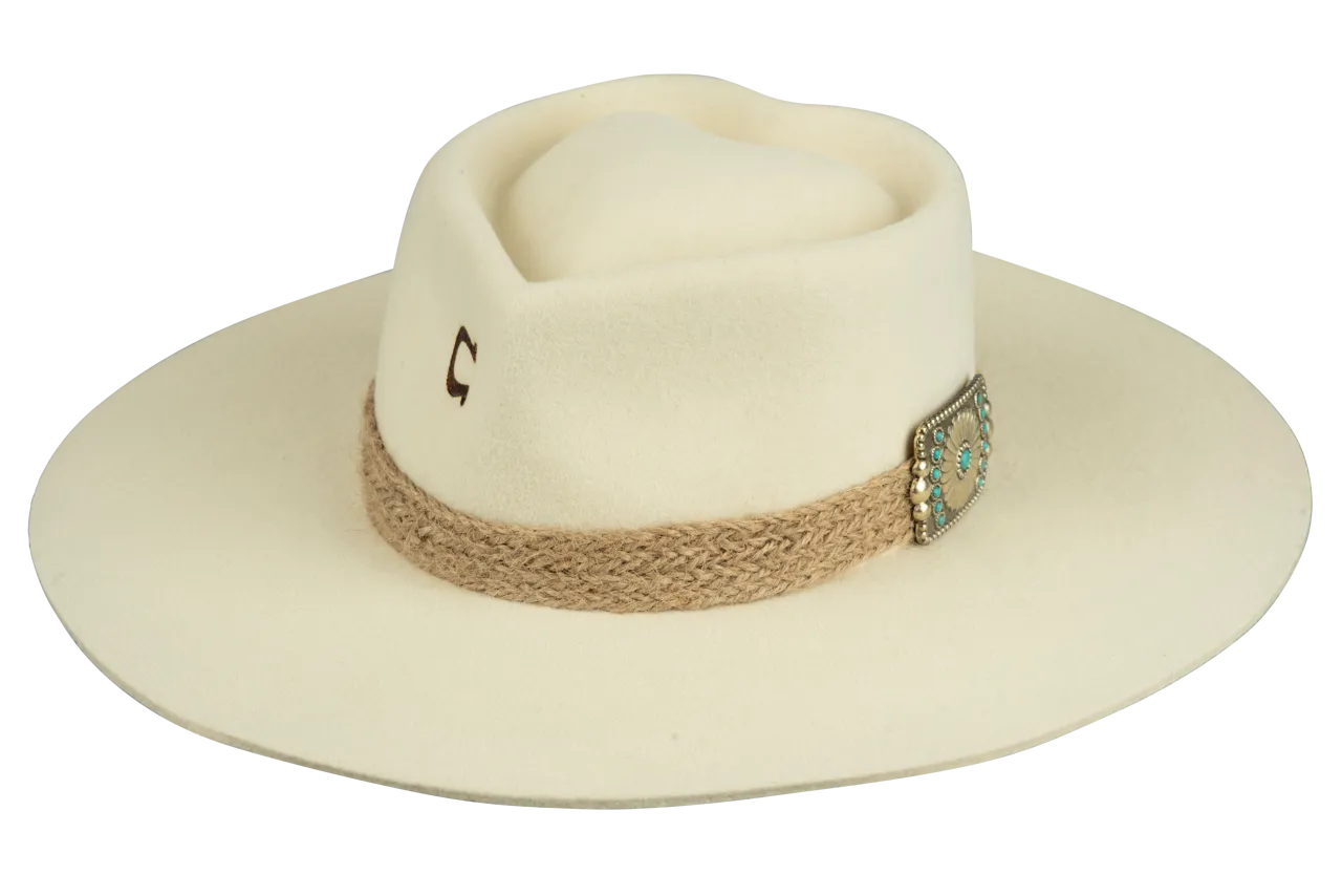 Charlie 1 Horse Fling Hat - Ivory