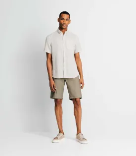 Chemise casual en lin écrue