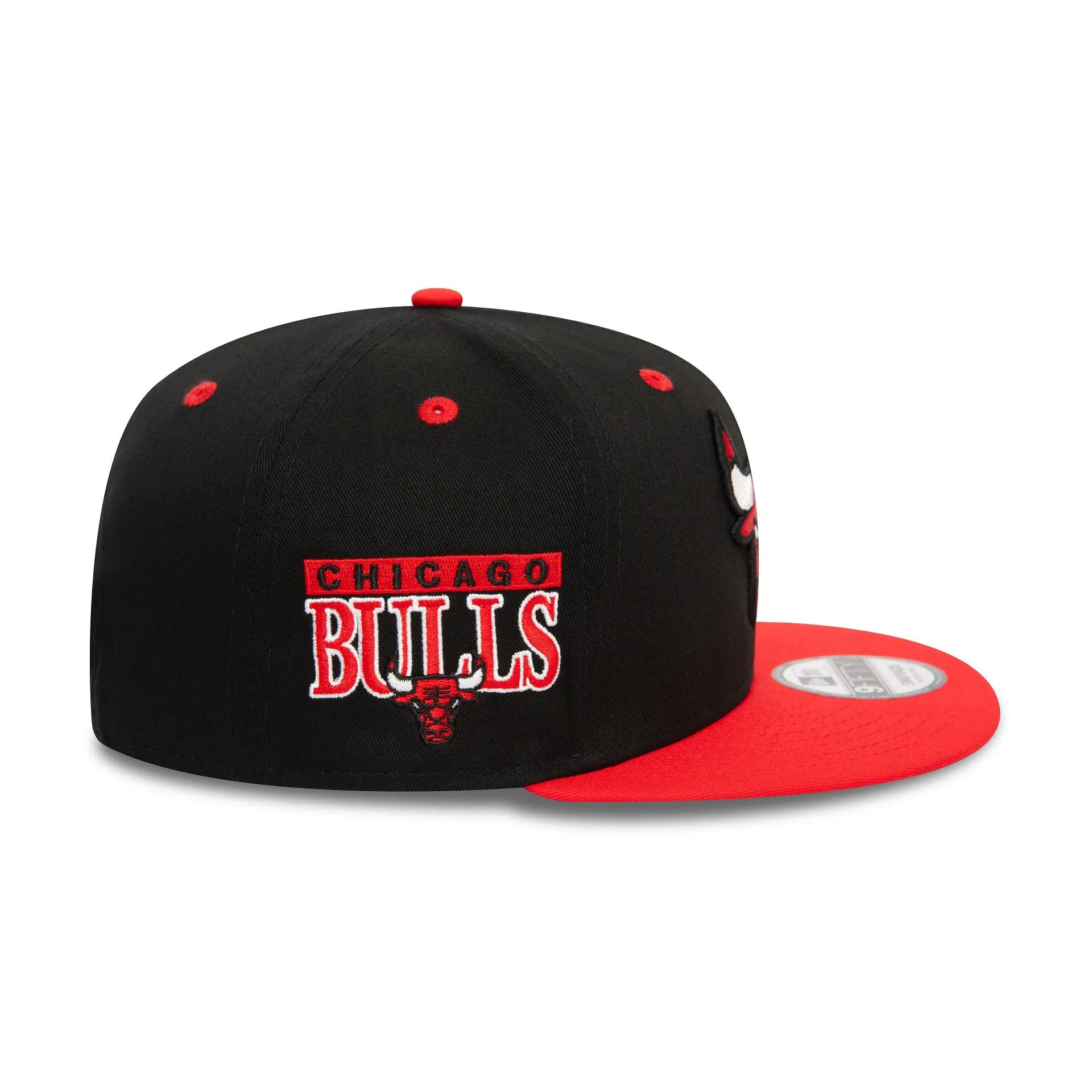 Chicago Bulls NBA Team Colour Black 9FIFTY Snapback Cap