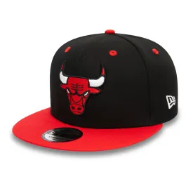 Chicago Bulls NBA Team Colour Black 9FIFTY Snapback Cap