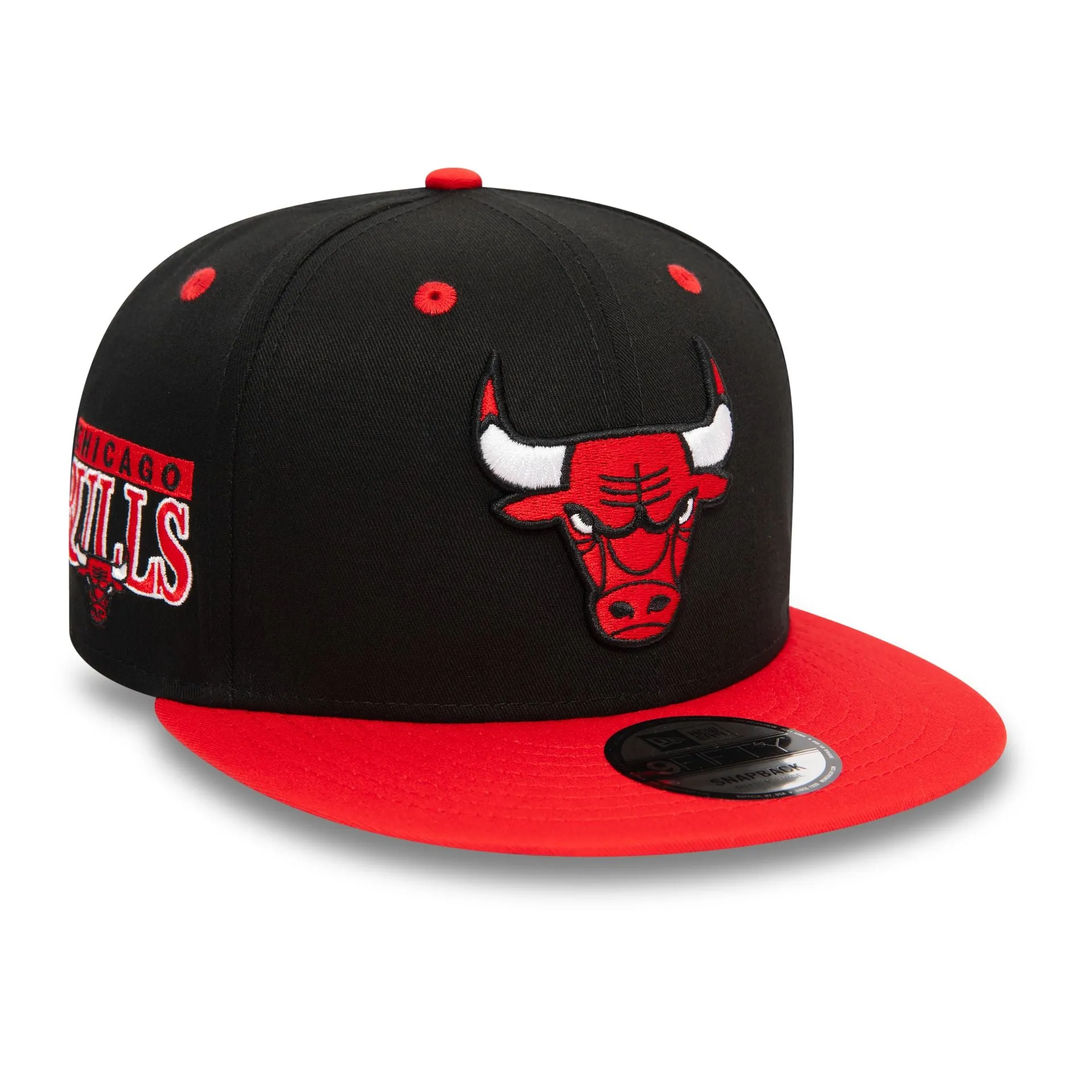 Chicago Bulls NBA Team Colour Black 9FIFTY Snapback Cap