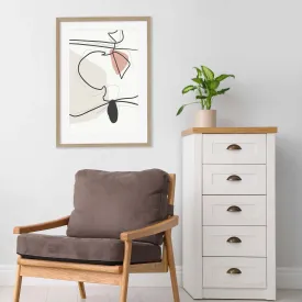 Contemporary Drawing Framed Art