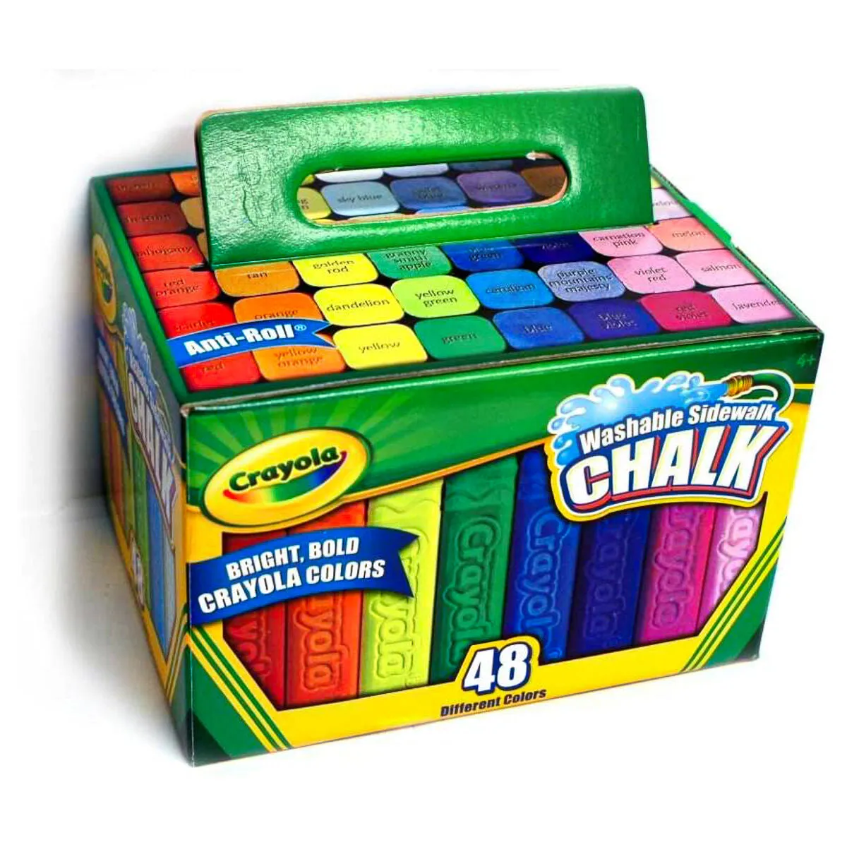 Crayola 24 Washable Sidewalk Coloured Chalk (48 Pack Bundle)