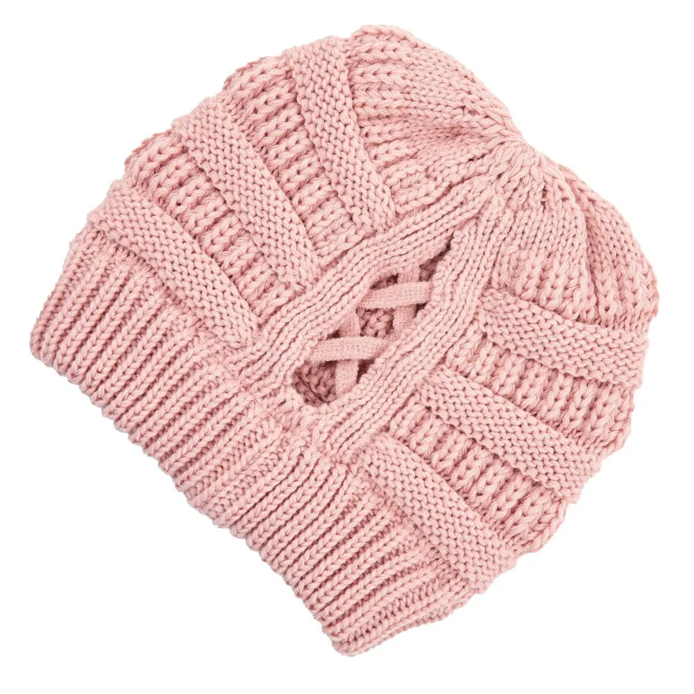 #D106 Criss Cross CC Beanie