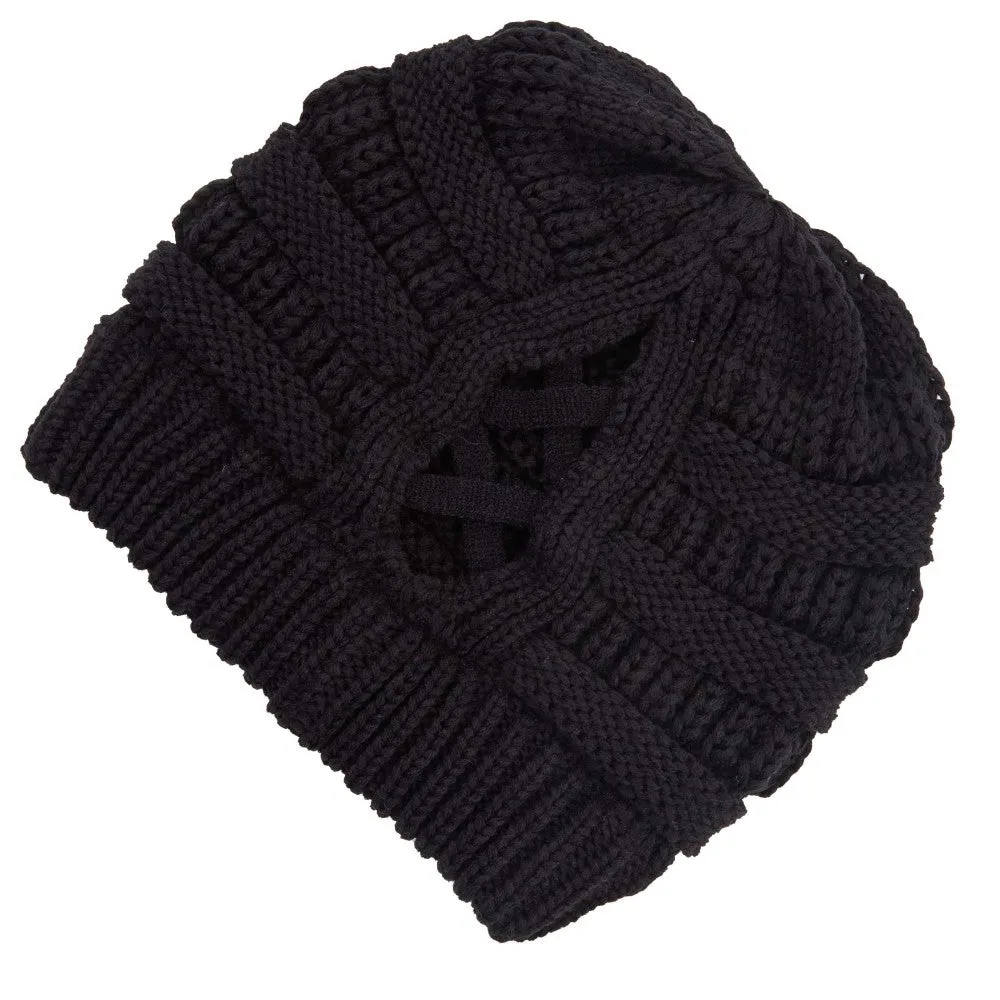 #D106 Criss Cross CC Beanie