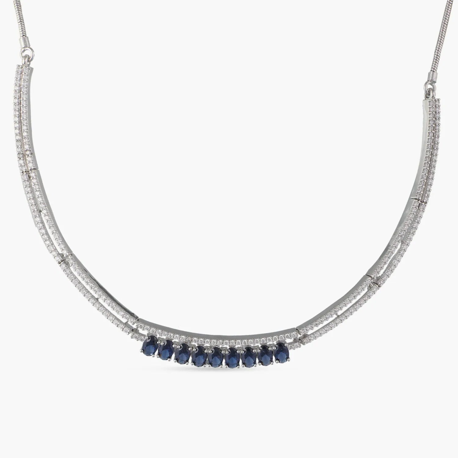 Dainty CZ Silver Necklace