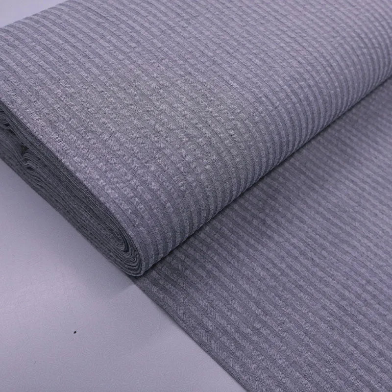 Dressmaking Cotton Seersucker - Grey