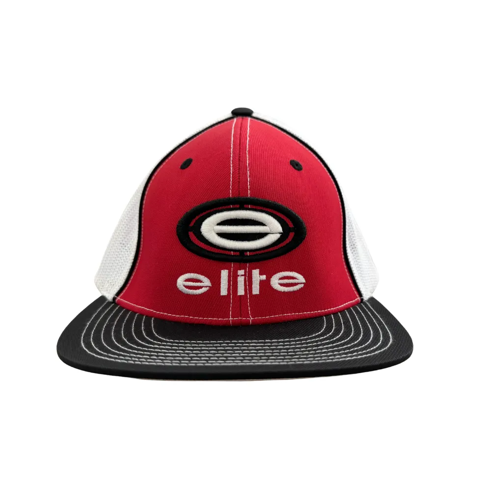 Elite Hat - Red/Black/White Black White Elite Logo