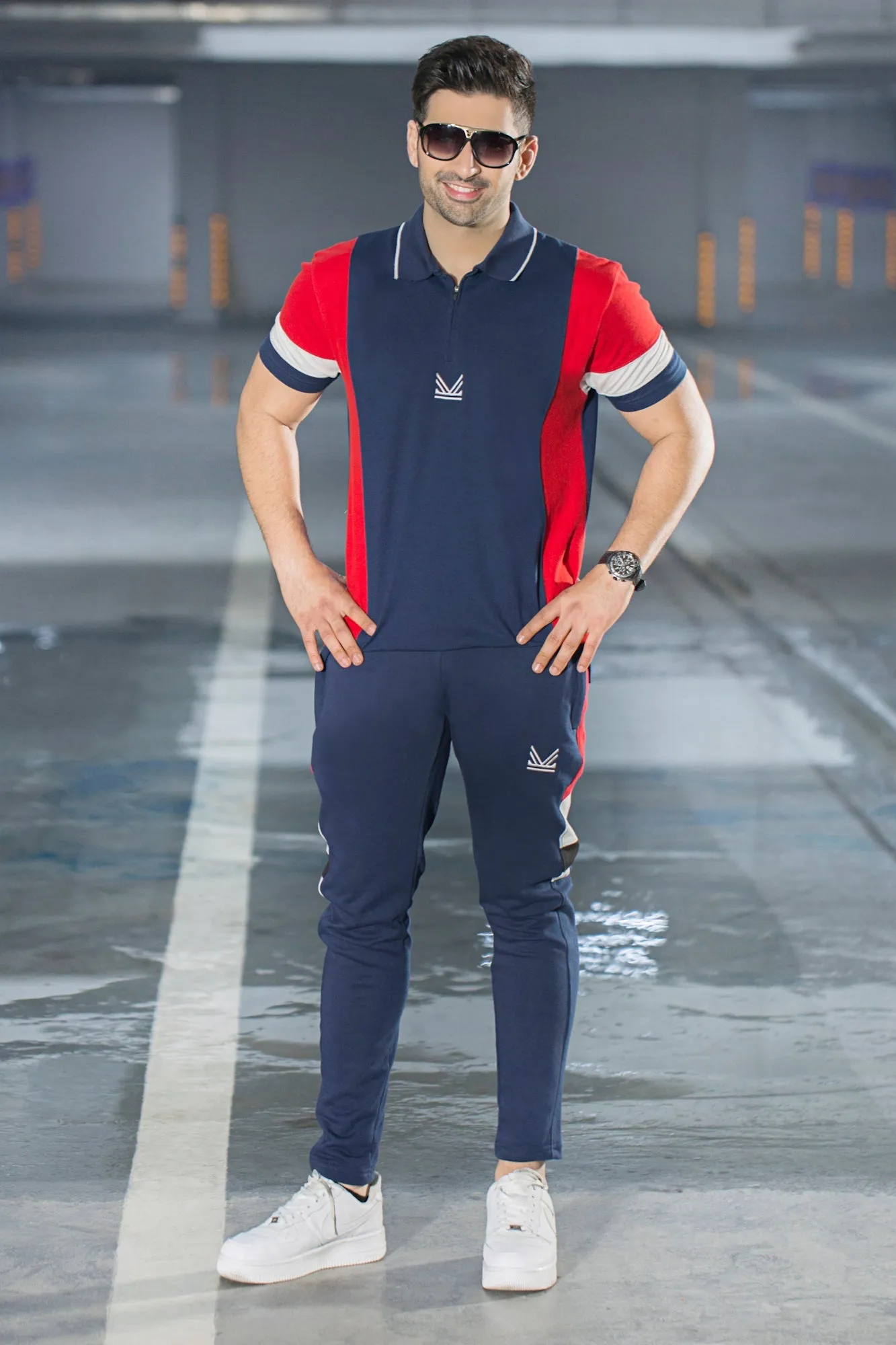 English Cotton Polo Tracksuit - Cotton Slimfit